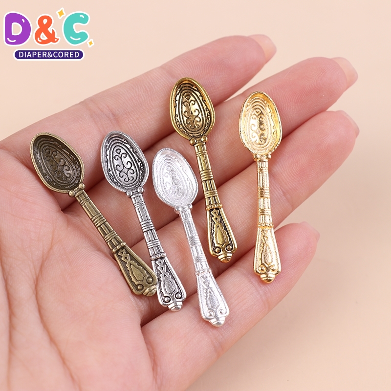 Vintage Collectible Spoons - 10 шт. 1:12 миниатюрные ложки для