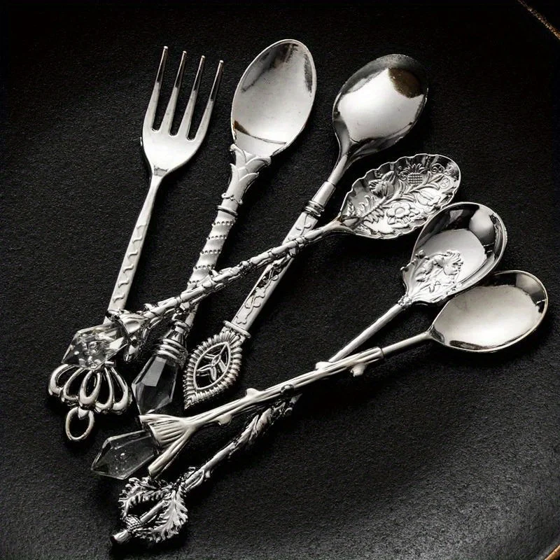 6 шт., винтажные ложки, вилка  – обзор и цена Vintage Collectible Spoons